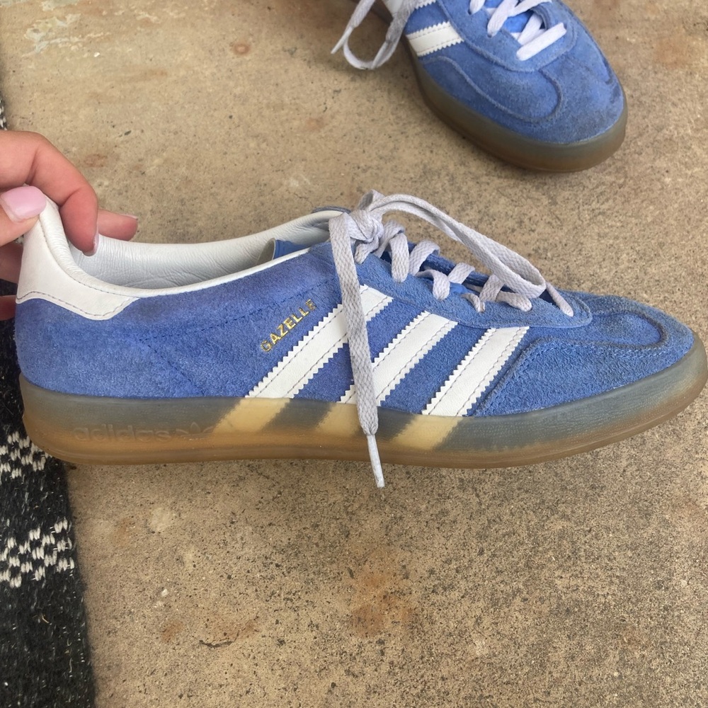 Adidas gazelle indoor blue fusion gum